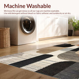 Ultra Soft Area Rug, Non Slip, Stain Resistant, Washable Area Rugs for Living Room, Bedroom, Rustic Earthy Animal Motif(Beige)
