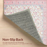 Ultra Soft Area Rug, Non Slip, Stain Resistant, Washable Area Rugs for Living Room, Bedroom, Indoor Ultra Beige(White)