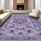 Ultra Soft Area Rug, Non Slip, Stain Resistant, Washable Area Rugs for Living Room, Bedroom, Bold Modern Shaggy Aesthetic(Purple)