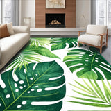 Ultra Soft Area Rug, Non Slip, Stain Resistant, Washable Area Rugs for Living Room, Bedroom, Vibrant Green Botanical Fusion(Green)