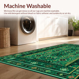 Rustic Dark Green Tiled Texture(Green)