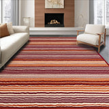 Ultra Soft Area Rug, Non Slip, Stain Resistant, Washable Area Rugs for Living Room, Bedroom, Artful Retro Motif Arrangement(Brown)