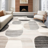 Ultra Soft Area Rug, Non Slip, Stain Resistant, Washable Area Rugs for Living Room, Bedroom, Geometric Abstract Boho Style(Gray)