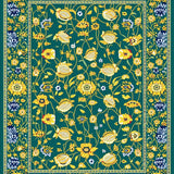 Bathroom with Floral Prints(Green)