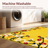 Artistic Seasonal Flower Patchwork Design(Yellow)