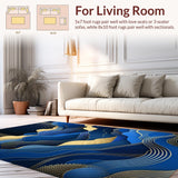 Contemporary Abstract Color Splash(Blue)