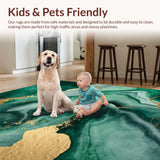 Elegant Swirled Glitter Design(Green)