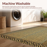 Ultra Soft Area Rug, Non Slip, Stain Resistant, Washable Area Rugs for Living Room, Bedroom, Dynamic Animal Print Visual Charm(Beige)