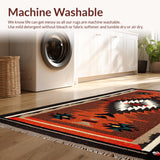 Ultra Soft Area Rug, Non Slip, Stain Resistant, Washable Area Rugs for Living Room, Bedroom, Southwest Chocolate Living Room Non-Slip Area Rug(Brown)