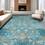 Cozy Blue Tone Trellis Design(Blue)