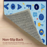 Inviting Circular Educational Decor(Blue)