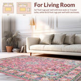 Whimsical Pink Green Tiled Design(Pink)
