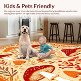 Funky Playful Nature Motif(Beige)