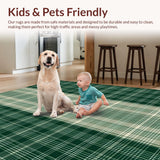 Contemporary Warm Plaid Texture(Green)