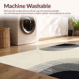 Ultra Soft Area Rug, Non Slip, Stain Resistant, Washable Area Rugs for Living Room, Bedroom, Versatile High-Traffic Neutral Playroom Durable Carpet(Beige)