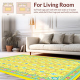 Cheerful Colorful Geometric Artwork(Yellow)