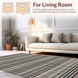 Dynamic Earth Tone Geometric Motif(Beige)