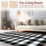 Cozy Transitional Black and White(Black)