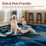 Elegant Nature Inspired Moonlit Scene(Blue)