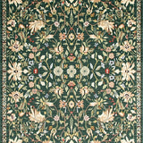 Ultra Soft Area Rug, Non Slip, Stain Resistant, Washable Area Rugs for Living Room, Bedroom, Elegant Rustic Leafy Design(Green)