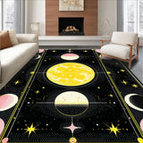 Eclectic Celestial Floral Motif(Black)