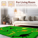 Bright Cheerful Dino Expedition Aesthetic(Green)