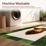 Ultra Soft Area Rug, Non Slip, Stain Resistant, Washable Area Rugs for Living Room, Bedroom, Vibrant St. Patrick's Day Motif(Brown)