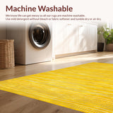 Ultra Soft Area Rug, Non Slip, Stain Resistant, Washable Area Rugs for Living Room, Bedroom, Delicate Fluffy Organic Touch(Yellow)