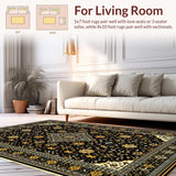 Luxurious Black Gold Damask Style(Black)