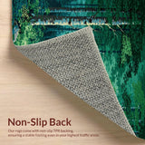 Luxurious Dark Green Botanical Print(Green)