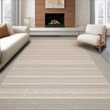 Ultra Soft Area Rug, Non Slip, Stain Resistant, Washable Area Rugs for Living Room, Bedroom, Inviting Textured Earth Palette(Beige)