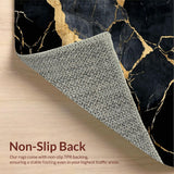 Artistic Fluid Marble Motif(Black)