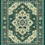 Vintage Earthy Geometric Motif(Blue)