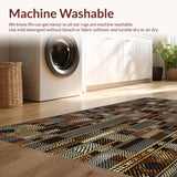 Ultra Soft Area Rug, Non Slip, Stain Resistant, Washable Area Rugs for Living Room, Bedroom, Charming Vintage Animal Print Style(Brown)