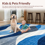 Vibrant Transitional Patterned Elegance(Blue)