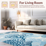 Contemporary Oceanic Coral Art(Blue)