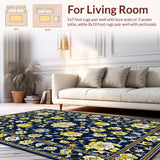 Navy Yellow Geometric Charm(Blue)