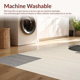 Ultra Soft Area Rug, Non Slip, Stain Resistant, Washable Area Rugs for Living Room, Bedroom, Inviting Cozy Tiled Composition(Gray)