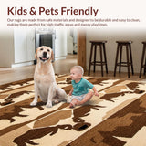 Charming Rustic Cow Imagery(Beige)