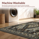 Ultra Soft Area Rug, Non Slip, Stain Resistant, Washable Area Rugs for Living Room, Bedroom, Abstract Animal Inspired Patio(Beige)