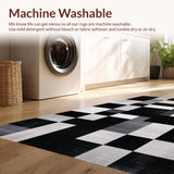 Chic Rustic Distressed Checkerboard(Black)
