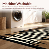 Ultra Soft Area Rug, Non Slip, Stain Resistant, Washable Area Rugs for Living Room, Bedroom, Dynamic Urban Jungle Pattern(Brown)