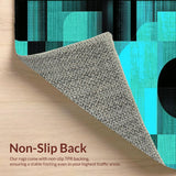 Contemporary Flowing Line Artwork(Blue)