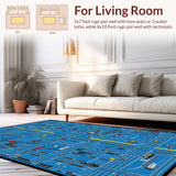 Playful City Map Aesthetic(Blue)