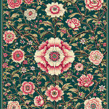 Elegant Antique Botanical Flourish(Green)