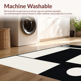 Ultra Soft Area Rug, Non Slip, Stain Resistant, Washable Area Rugs for Living Room, Bedroom, Modern Geometric Bedroom High Traffic Area Carpet(Gray)