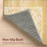 Ultra Soft Area Rug, Non Slip, Stain Resistant, Washable Area Rugs for Living Room, Bedroom, Luxury Beige Gold Area(Gold)