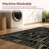 Elegant Gold Abstract Design(Black)