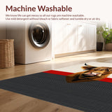 Ultra Soft Area Rug, Non Slip, Stain Resistant, Washable Area Rugs for Living Room, Bedroom, Charming Holiday Farmhouse Aesthetic(Brown)