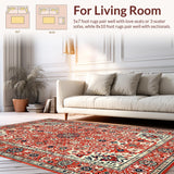 Eclectic Retro Floral Harmony(Red)